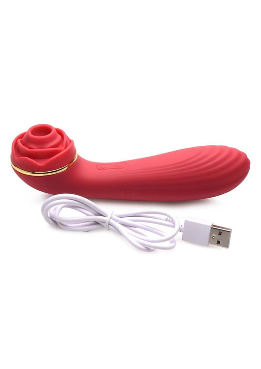 Passion Petals 10X Rechargeable Silicone Rose Clitoral Stimulator